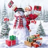 Peek a Boo - Personalised Christmas Card