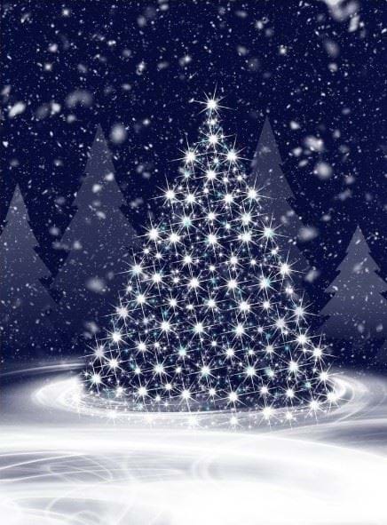 Silent Night Glow - Personalised Christmas Card