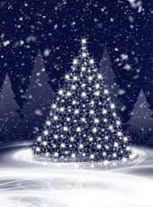 Silent Night Glow - Personalised Christmas Card