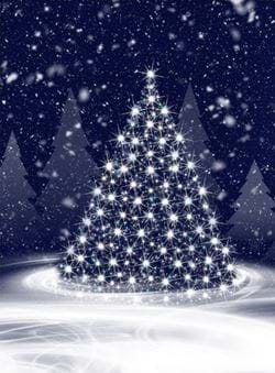 Silent Night Glow - Personalised Christmas Card