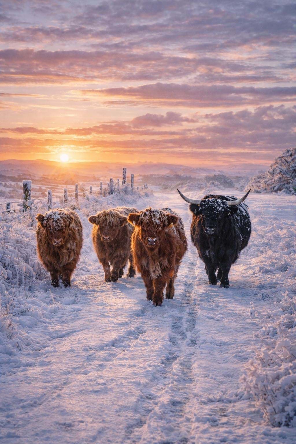 Highland Winter Walk - Personalised Christmas Card