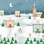 Festive Village - Personalised Christmas Card