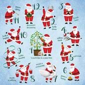 Santa 12 Days - Personalised Christmas Card