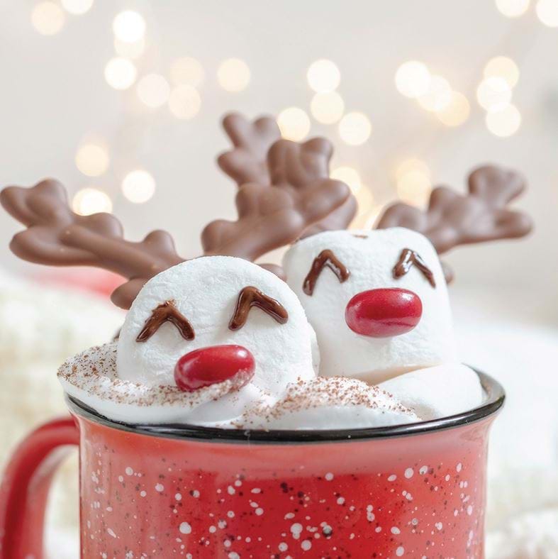 Reindeer Hot Chocolate - Personalised Christmas Card