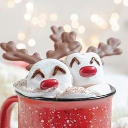 Reindeer Hot Chocolate - Personalised Christmas Card