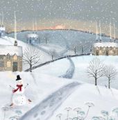 Winter Sunset - Personalised Christmas Card