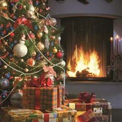 Christmas Fireplace - Personalised Christmas Card