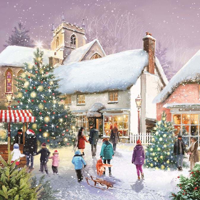 Winter Shopping - Personalised Christmas Card