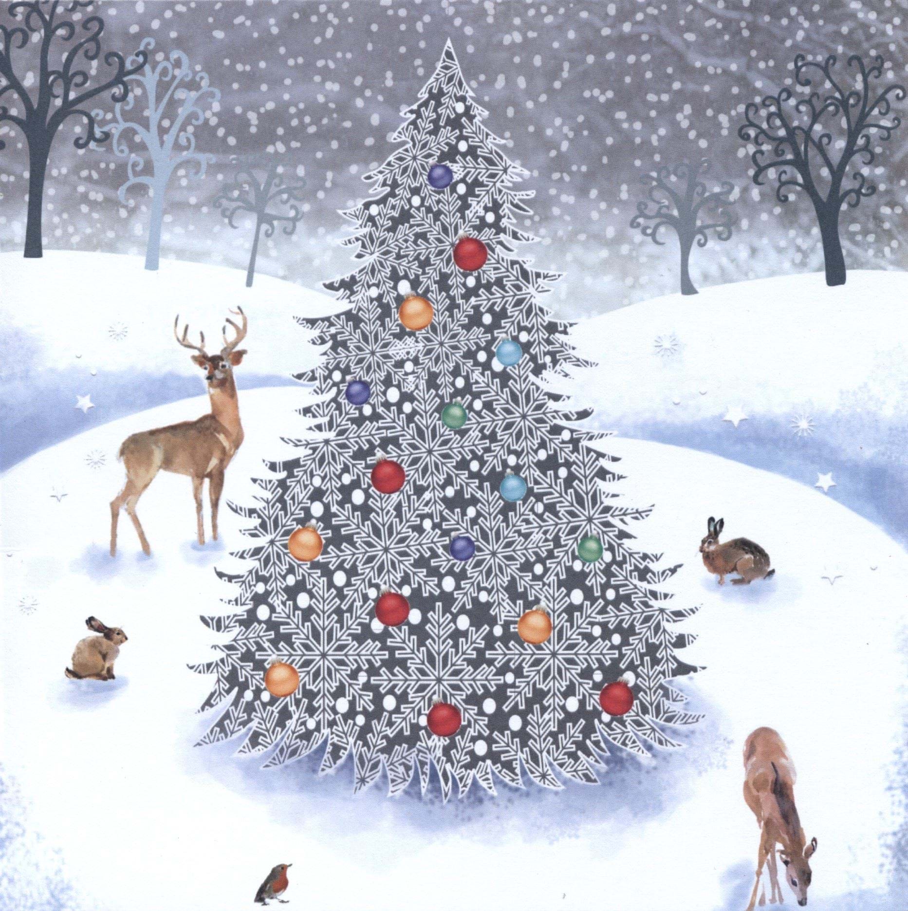 Woodland Wildlife - Personalised Christmas Card