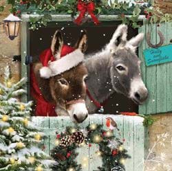 Holly and Snowflake - Personalised Christmas Card