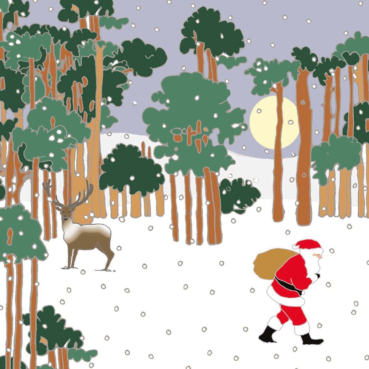 Delivering Presents Christmas Cards - Pack of 6