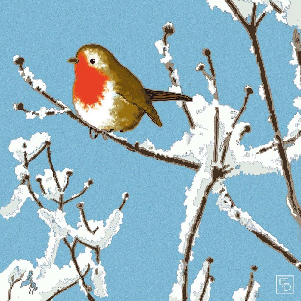 Robin Redbreast Christmas Cards - Pack of 6