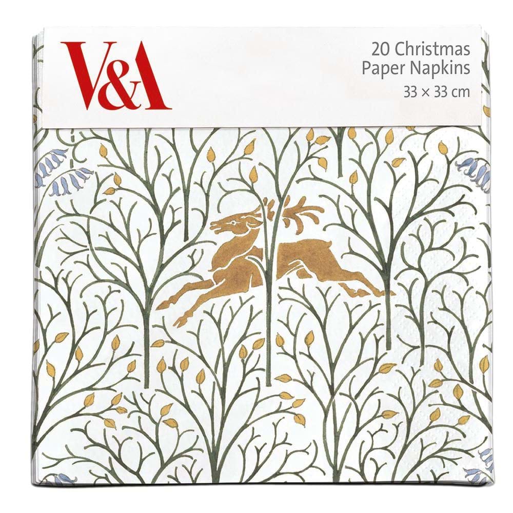 Deer in the Forest Christmas Napkins