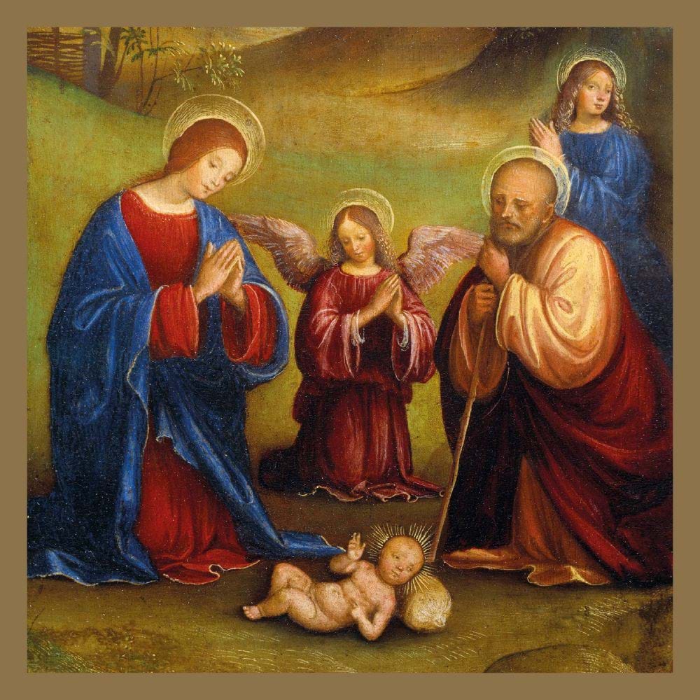 Adoration of the Child Christmas Cards - Pack of 8