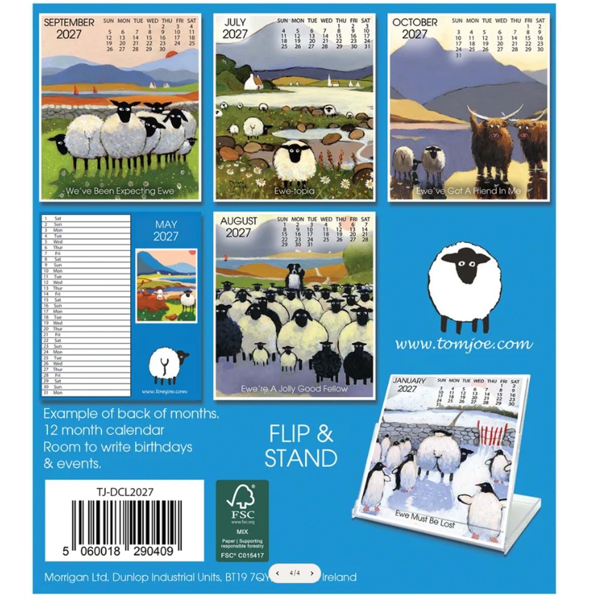 2027 Desk Calendar