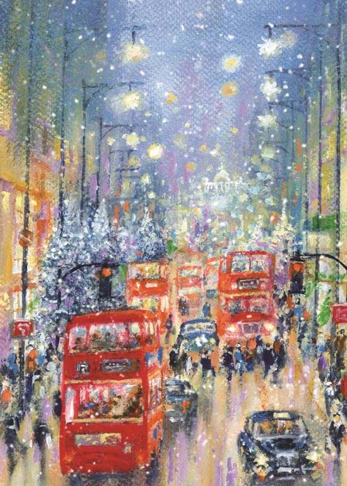 Christmas Bustle - Personalised Christmas Card