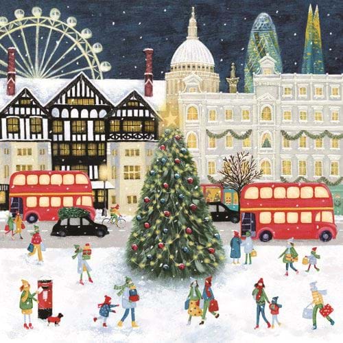 Christmas in the City - Personalised Christmas Card