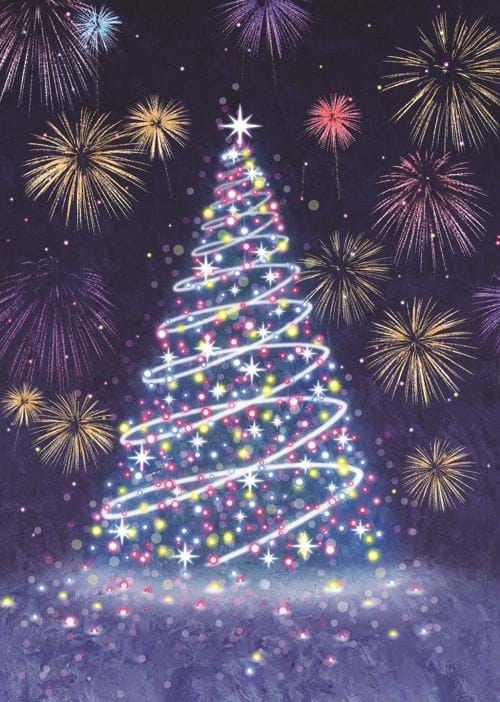 Festive and Bright - Personalised Christmas Card
