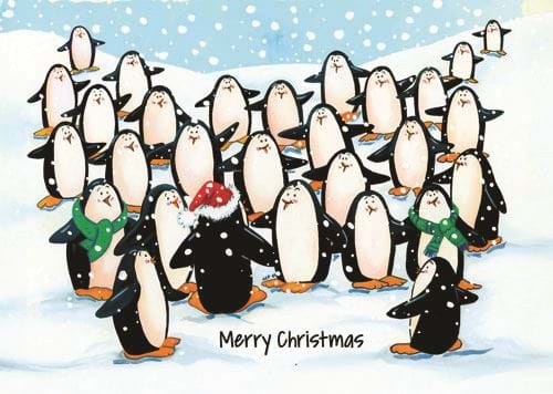 Festive Flippers - Personalised Christmas Card