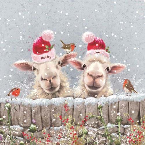 Holly and Ivy - Personalised Christmas Card