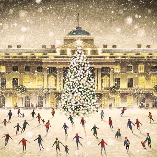 Skating at Somerset House - Personalised Christmas Card
