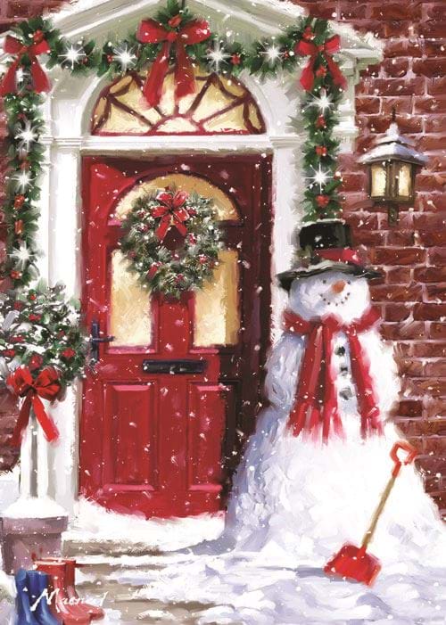 Snowman's Greeting - Personalised Christmas Card