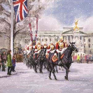 The King's Guards, Buckingham Palace - Personalised Christmas Card