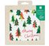Scandi Green Christmas Tree Paper Napkins - 20 Pack