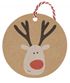 Reindeer Christmas Gift Tags - 6 Tags