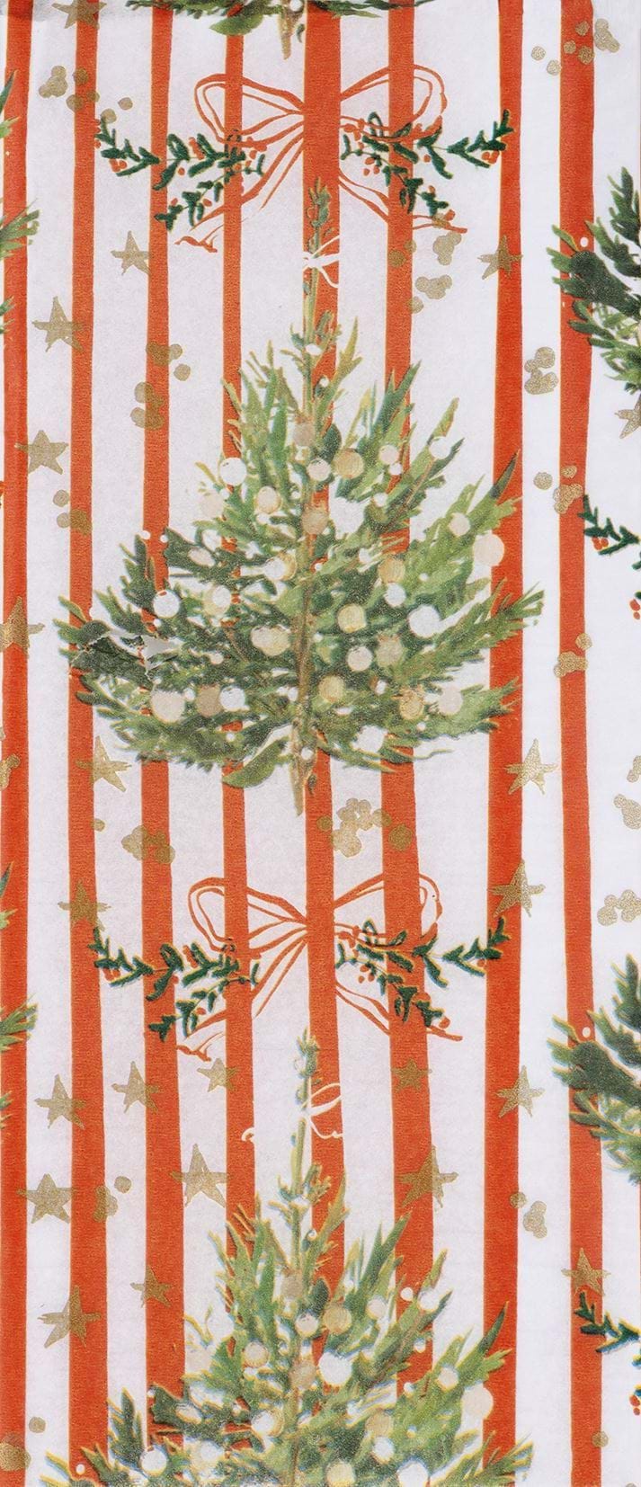 Striped Spruce Christmas Tissue Paper - 4 Sheets