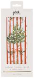 Striped Spruce Christmas Tissue Paper - 4 Sheets
