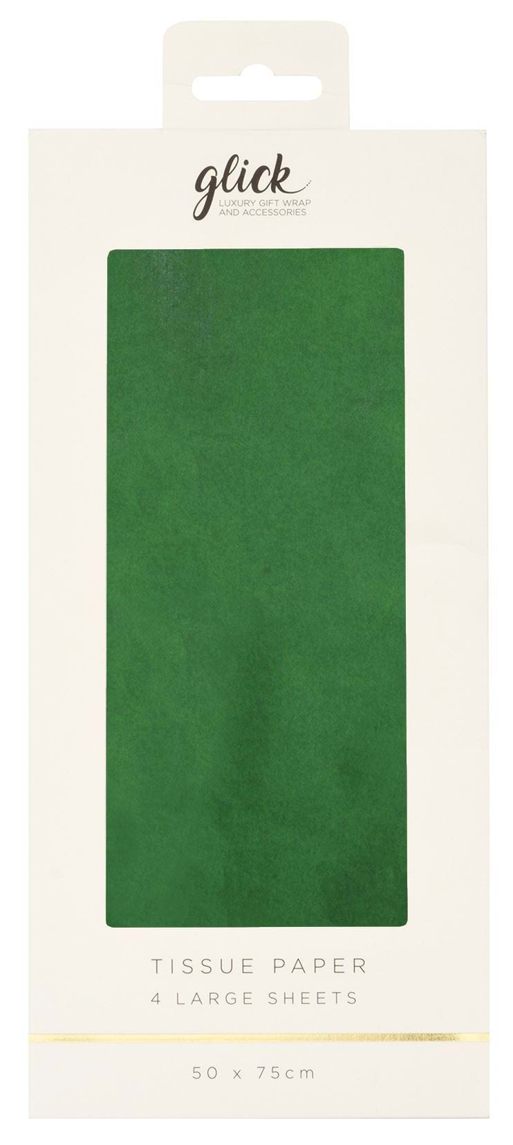 Dark Green Christmas Tissue Paper - 4 Sheets