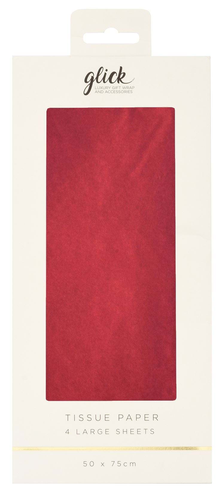Red Christmas Tissue Paper - 4 Sheets