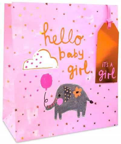 It's a Girl Medium Gift Bag