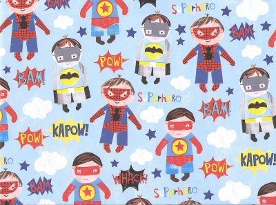 Superhero Wrapping Paper