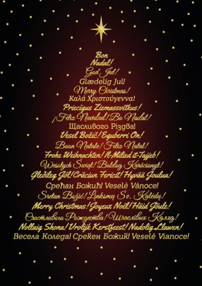 International Greetings Personalised Christmas Card