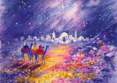 Journey to Bethlehem Personalised Christmas Card