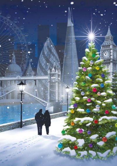 City Walk Personalised Christmas Card