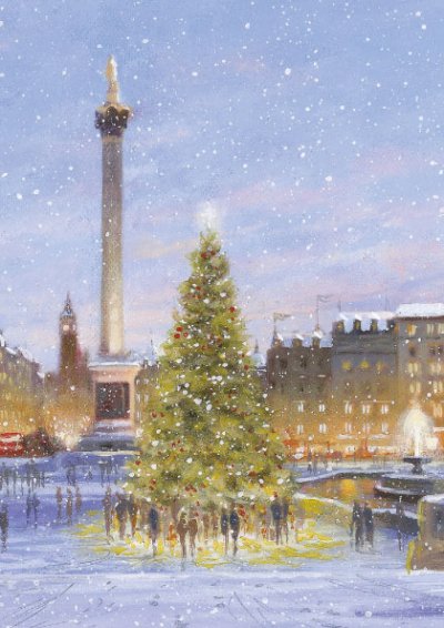 Trafalgar Square Personalised Christmas Card