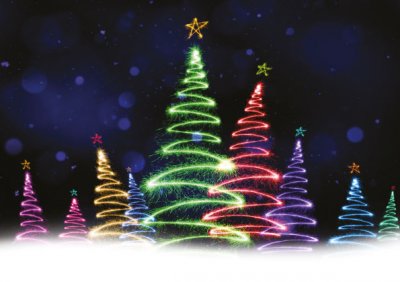 Christmas Sparkle Personalised Christmas Card