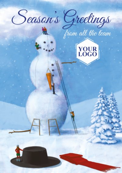 Team Building Personalised Christmas Card