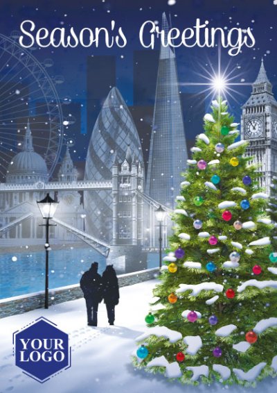 City Walk Personalised Christmas Card
