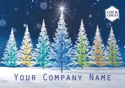 Let it Shine Front Personalised Christmas Card
