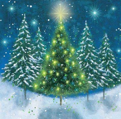 Tree of Light Personalised Christmas Card