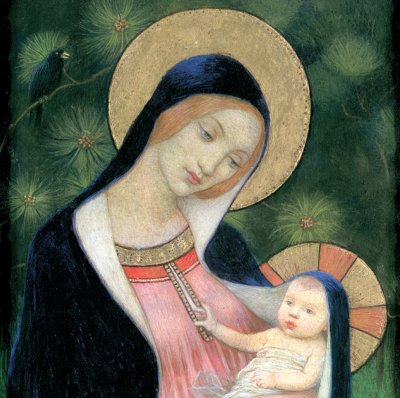 Madonna of the Fir Tree Personalised Christmas Card
