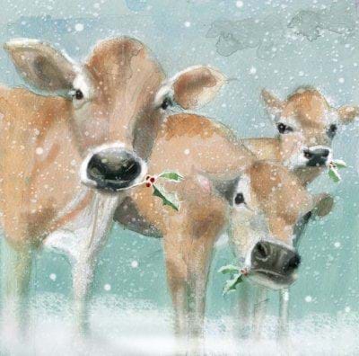 Mooey Christmas Personalised Christmas Card