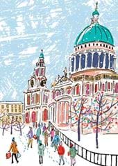 St Paul's in the Snow - Personalised Christmas Card