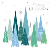 Contemporary Forest - Personalised Christmas Card
