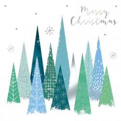 Contemporary Forest Personalised Christmas Card