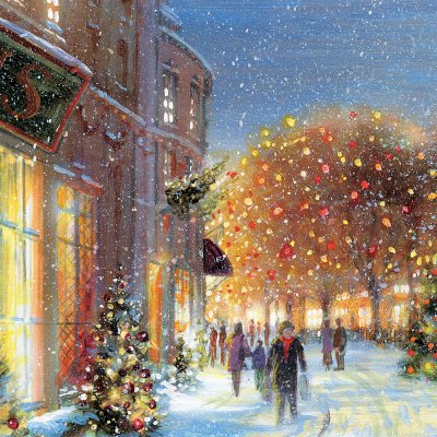 Festive Glow Personalised Christmas Card
